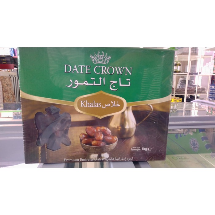 

Kurma Date Crown (Khalas)berat 1000 Gram - Murah - Higienis - Packing Aman - Kurma Ramadhan