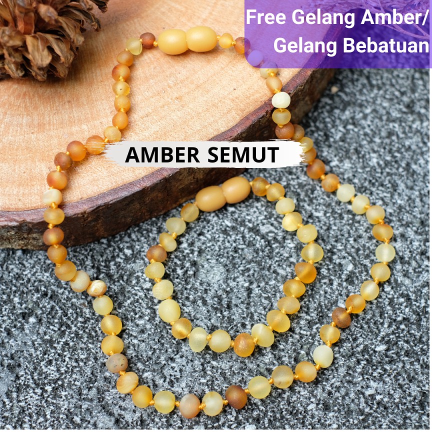 Kalung Amber Baltic Milk Butter Matte [New Born - Junior]