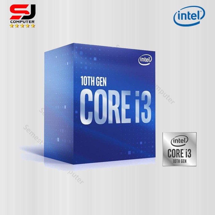 PROCESSOR INTEL CORE i3 10100 BOX SOCKET LGA 1200 COMET LAKE PROSESOR NEW GARANSI RESMI