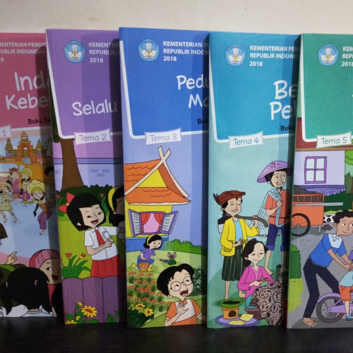 

❤BISA COD❤ Tematik Kelas 4 SD Tema 1 s.d 5 Semester 1 K13 Revisi Terbaru