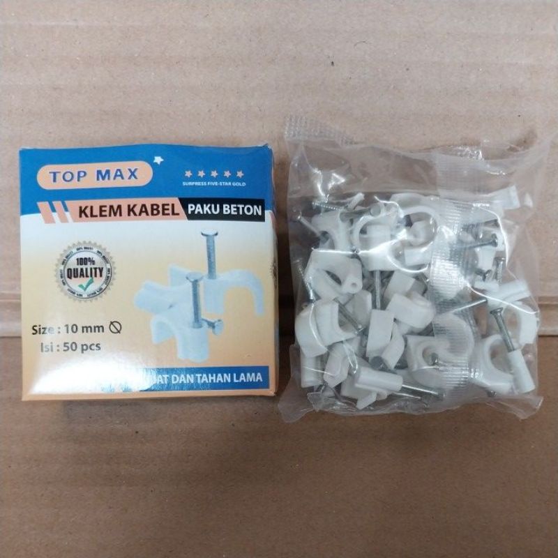klem kabel paku beton 10mm