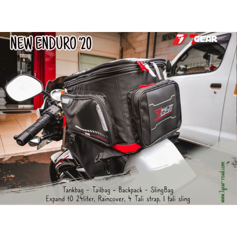 TAS TANGKI MOTOR TANK BAG 7GEAR ENDURO TAS MOTOR 7GEAR ENDURO TAS MOTOR MULTI FUNGSI TAILBAG TAS JOK