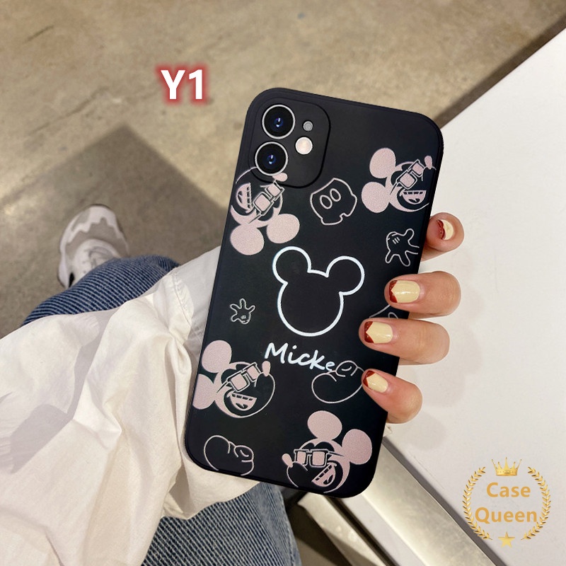 XIAOMI Soft Case NFC Kartun Mickey Minnie Untuk Redmi 10A 10 9A POCO M3 Pro F3 MI 11 Lite 10 10T POCO X3 NFC M3 POCO X3 Pro Redmi Note 10 10s 10pro Max 9 8 9T 9C 9T Cover Pelindung Bahan TPU