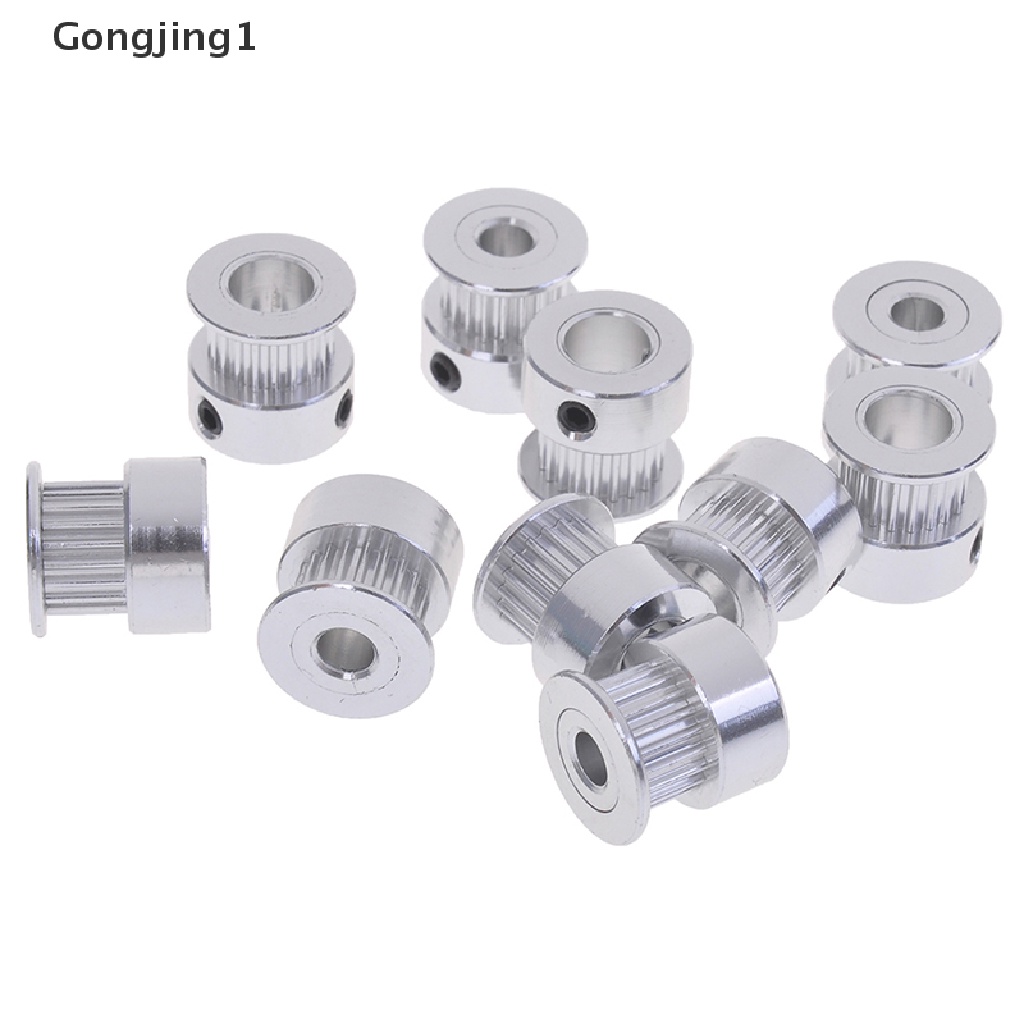 Gongjing1 5Pcs gt2 timing pulley 20t 5 / 6.35 / 8mm bore Untuk 6mm belt reprap printer 3d