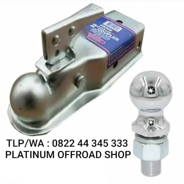Coupler anhang dan Towing ball derek