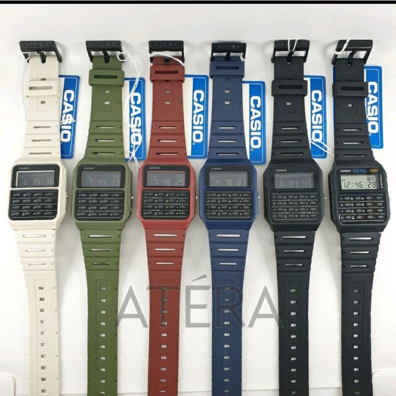 Jam Tangan_CASIO_CA-53WF_ORIGINAL / JAM TANGAN KALKULATOR_CA_53_53W HITAM ORI DIGITAL CALCULATOR CA53 RUBBER KARET PRIA WANITA