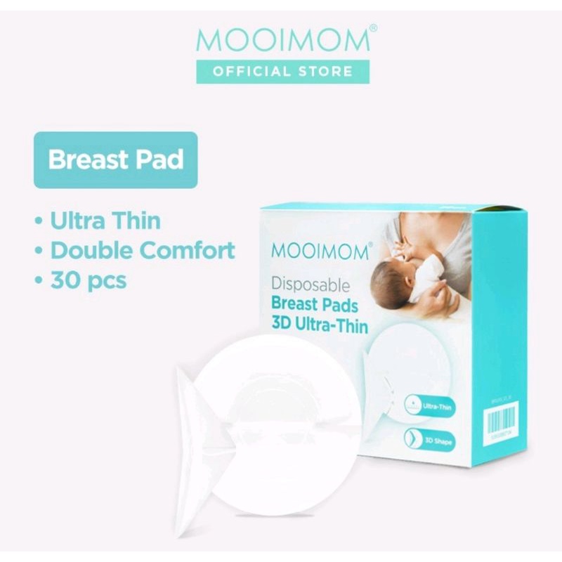 [READY STOCK] MOOIMOM Disposable Breast Pad 3D Ultra-Thin 30pcs