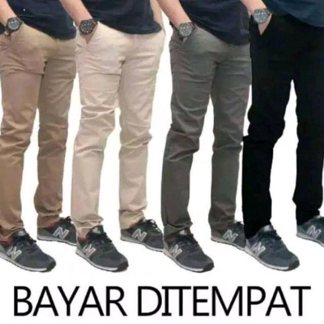 COD CELANA CHINO PANJANG PRIA SLIM FIT PENSIL TERLARIS