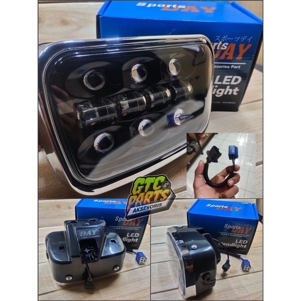Daymaker yamaha rx king oval 10 titik headlamp daymaker rx king oval pnp rxking rxk rx spesial