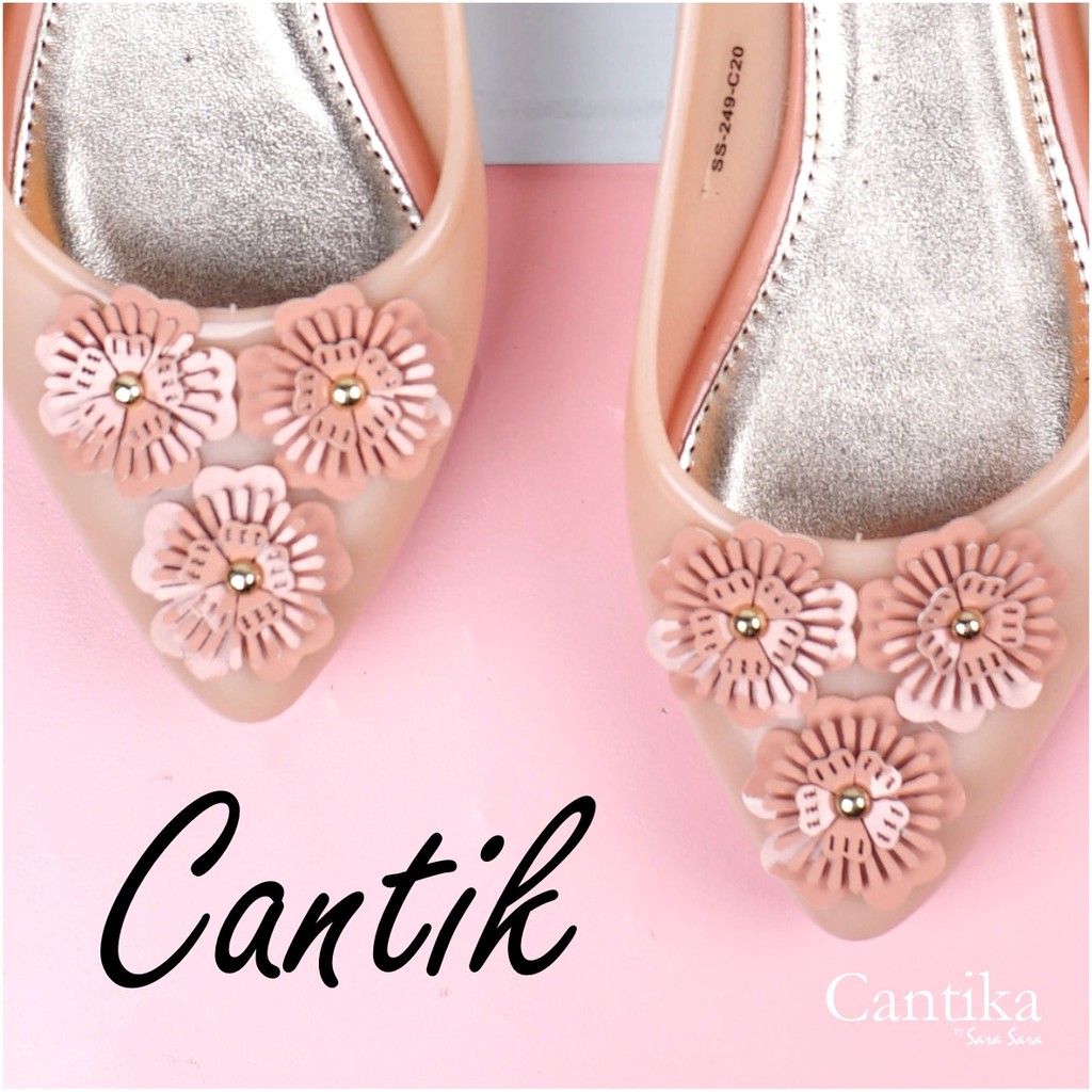 Sara Sara CANTIKA Jelly Shoes Sepatu Jelly wanita sepatu kerja kasual flat shoes jelly terbaru