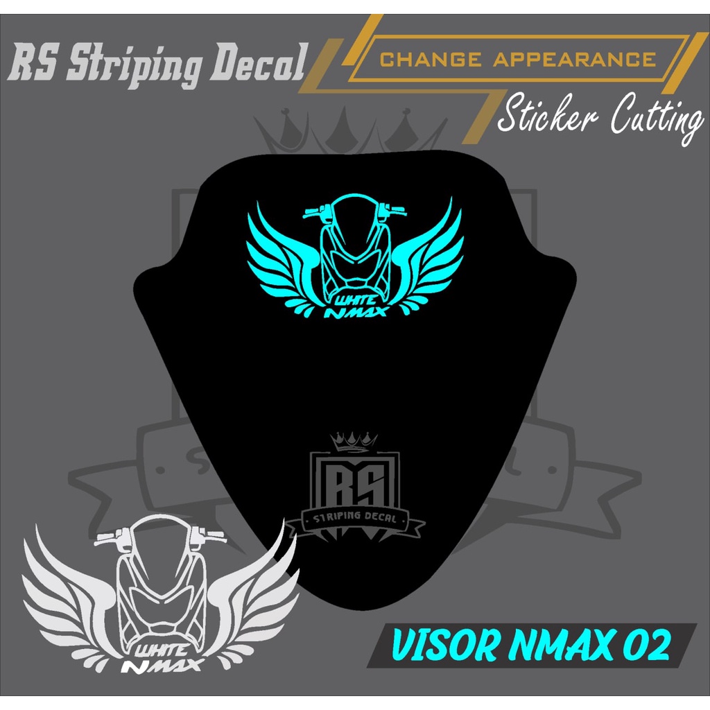STICKER VISOR NMAX/CUSTOM CUTTING VISOR NMAX 02 RS
