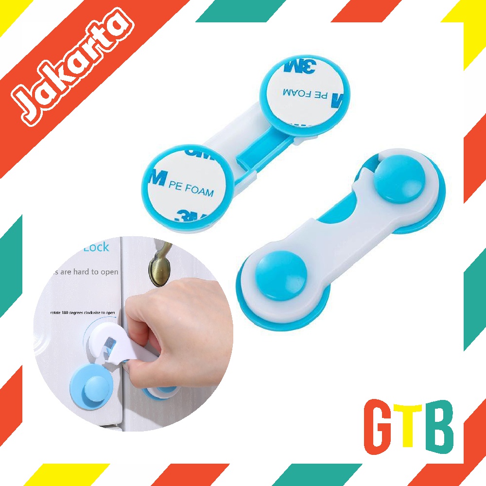 ❤GTB❤ Pengaman Pelindung Pintu Lemari Laci Kulkas Bayi Baby Safety Lock R518