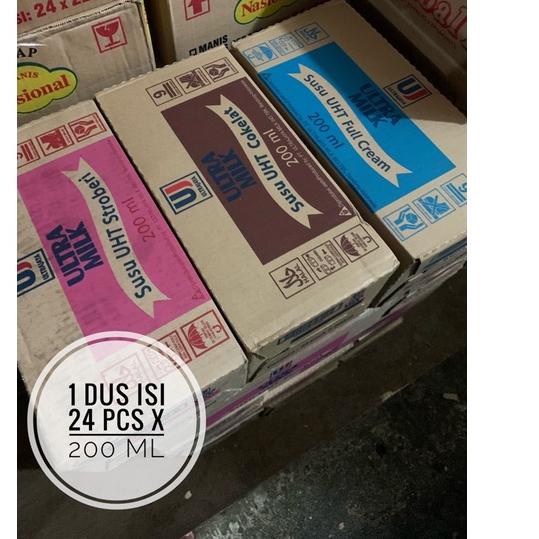 

Ready⁑ Ultra Coklat, Strawberry, dan Full Cream 200 ml 1 Dus isi 24 Pcs (2023) 99 ➧