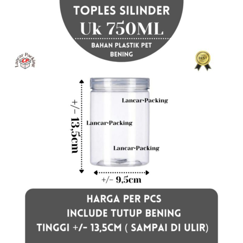 Jual Toples Tabung Silinder Ml Jar Cylinder Ml Toples Tabung