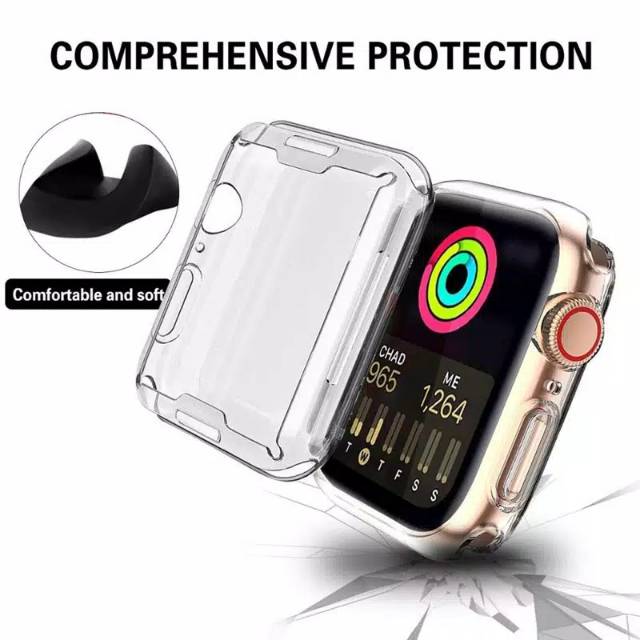 Silicone case FULL COVER bumper silikon tpu Apple watch 44mm 40mm 41mm 45mm 38mm 42mm 49mm Ultra Seres 1 2 3 4 5 6 7 8 SE  casing