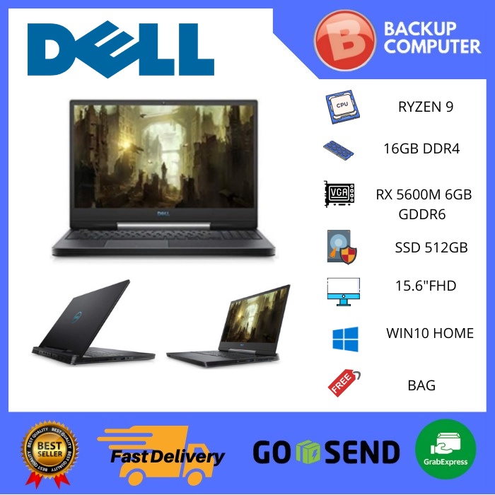 DELL INSPIRON 15 G5 5505 RYZEN 9 16GB 512SSD