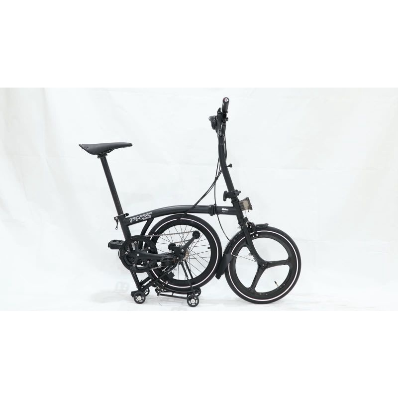 Folding Bike - Sepeda Lipat Element Pikes Gen 2 Vermont Sand Black 9Speed