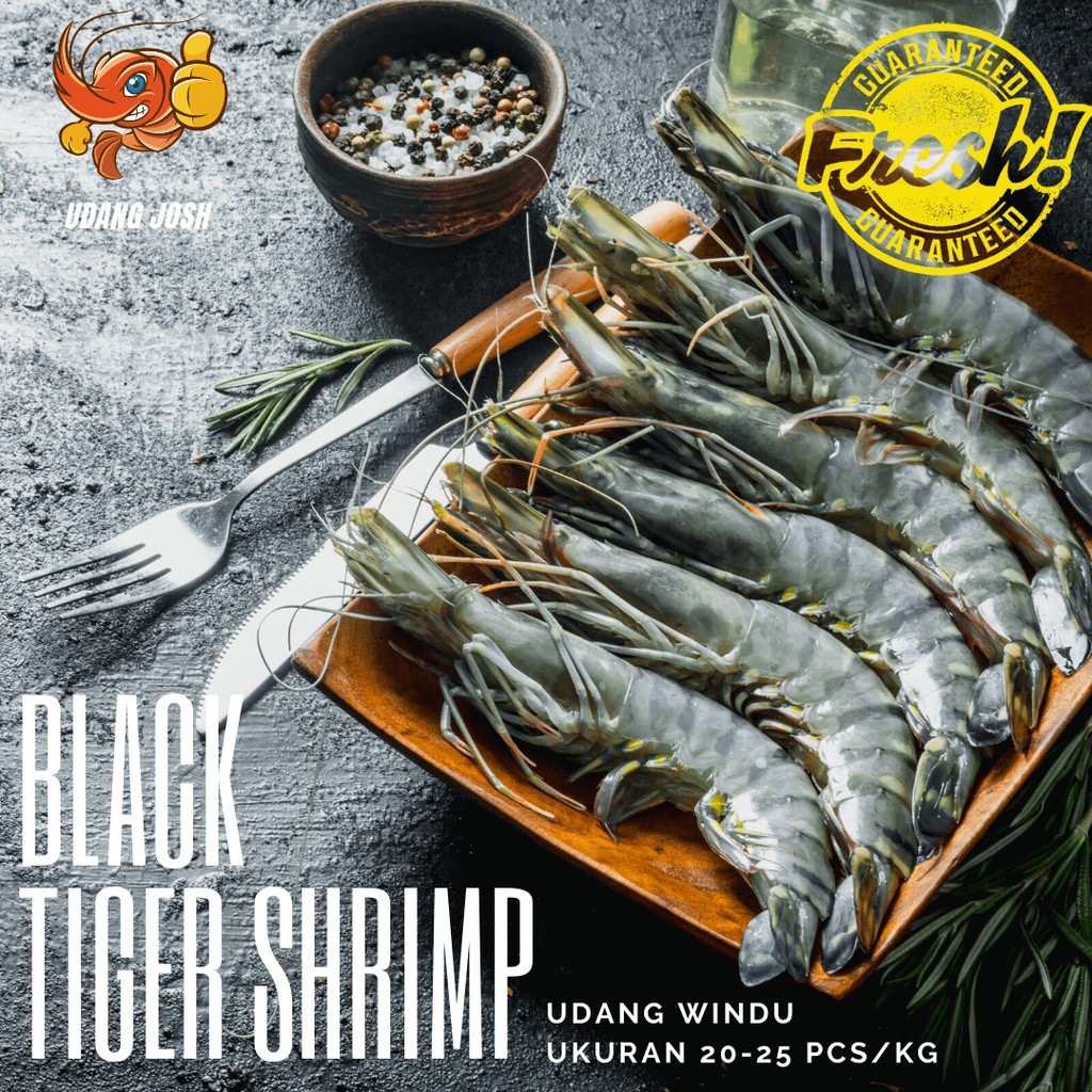 

Udang Windu Segar 20-25 Pancet Fresh Seafood Pacet 1 KG Tiger Prawn Tiger Shrimp