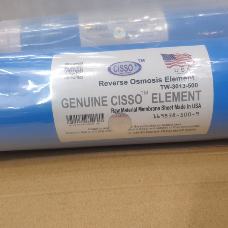 MEMBRANE REVERSE OSMOSIS 500 GPD | CISSO REVERSE OSMOSIS ELEMENT USA TW-3013-500