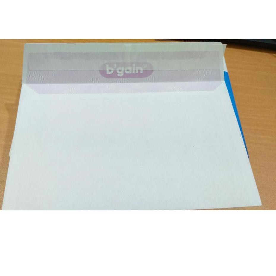 

Diskon!! (erf-1272) [ PACK ] Amplop Putih B'gain Ukuran 104 95x152 Mm Peel & Seal / BGAIN