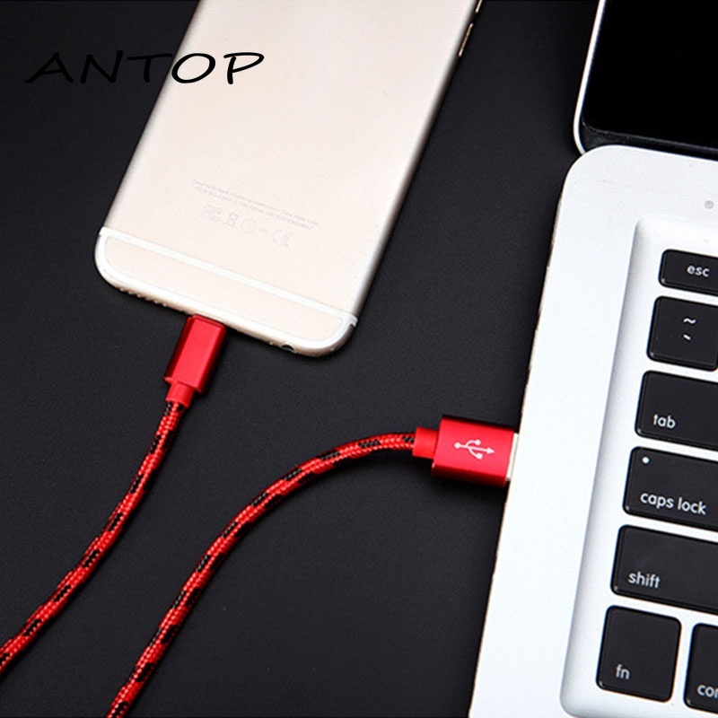 Micro Usb Cable Nylon Braided Data Sync Cord Charger Cables Samsung Huawei ANTOP