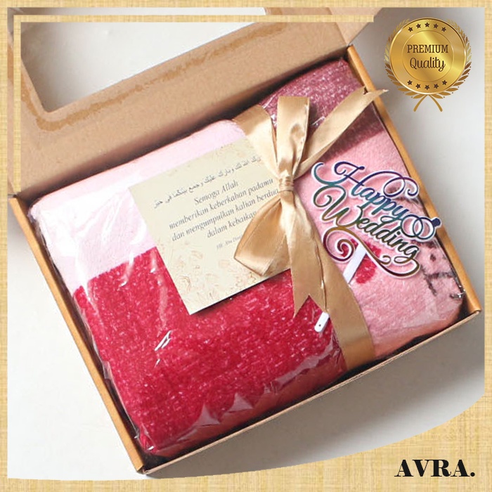 Kado Pernikahan Hampers Hadiah Nikahan Wedding Gift Box Couple Nikah Selimut Bulu Dewasa Premium