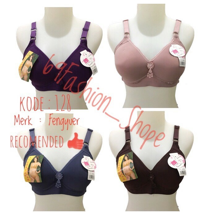 BRA JUMBO CUP C NON KAWAT BUSA TIPIS BESAR / 128 Fengyuer BRA Misslily CUP C JUMBO / BH JUMBO POLA BESAR IMPORT BAHAN PREMIUM LEMBUT &amp; HALUS ORIGINAL