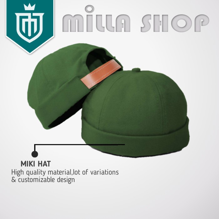 Topi Miki Hat POLOS Peci Gaul Rockzilla Premium &amp; Exclusive original