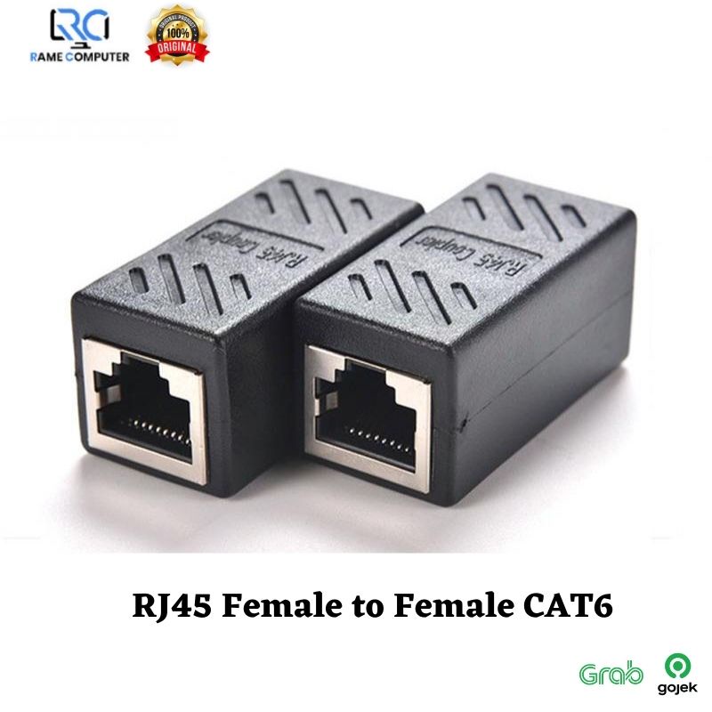 RJ45 Female to Female CAT6 Network LAN Extension Adapter Connector