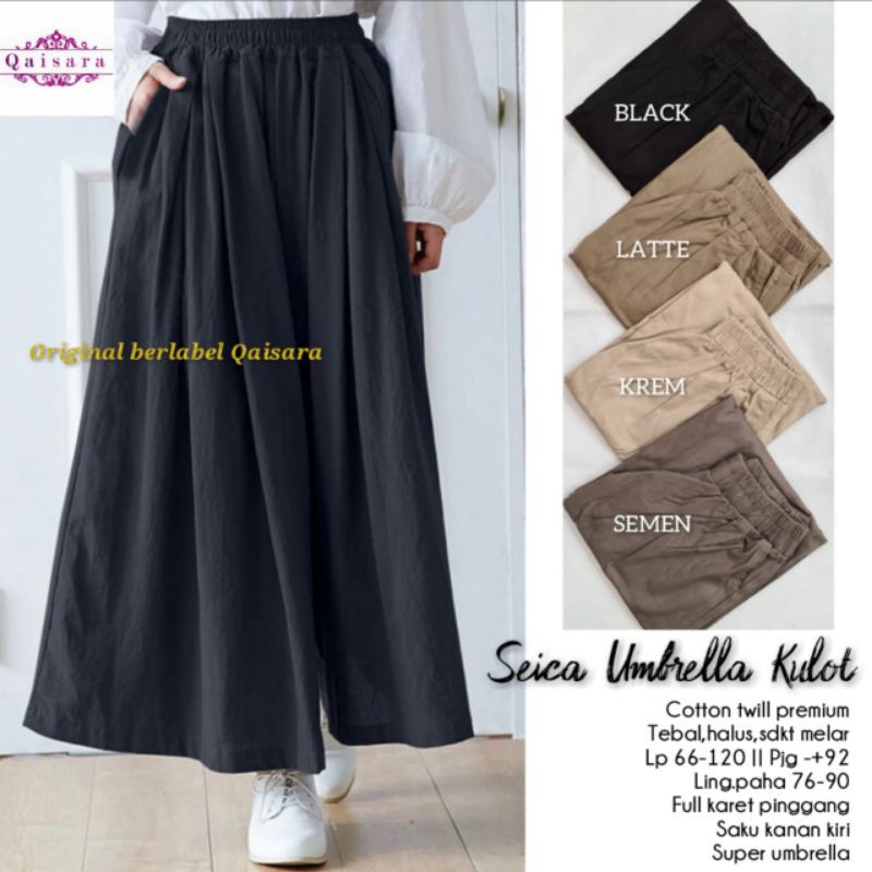 Seica Kulot Umbrella Katun Twill Bisa dipakai Size Kecil sampai Super Jumbo