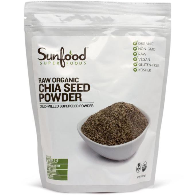 

Sunfood, Chia Seed Powder, Raw Organic, 1 Lb (454 G) Marinaaa1010Shop