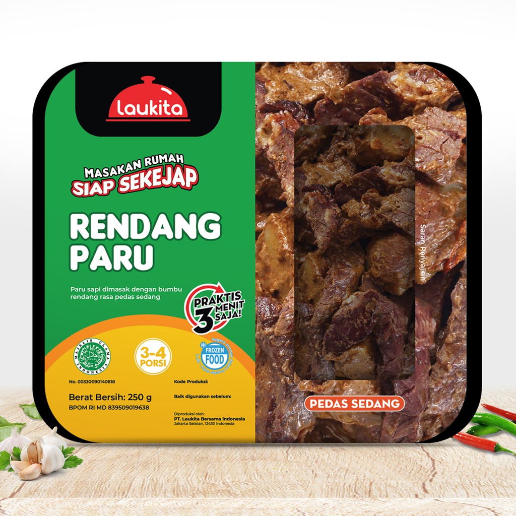

Laukita Rendang Paru 200gr