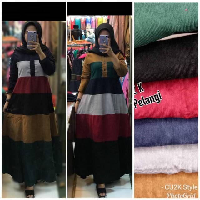 Gamis pelangi by cucuk