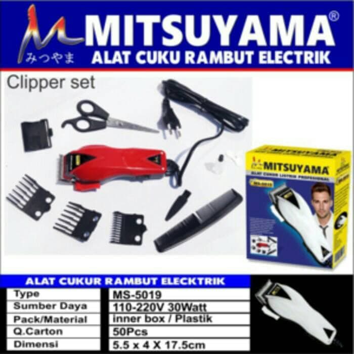 Best Promo... ALAT CUKUR RAMBUT ELEKTRIK MITSUYAMA MS - 5019 / Mesin Cukur