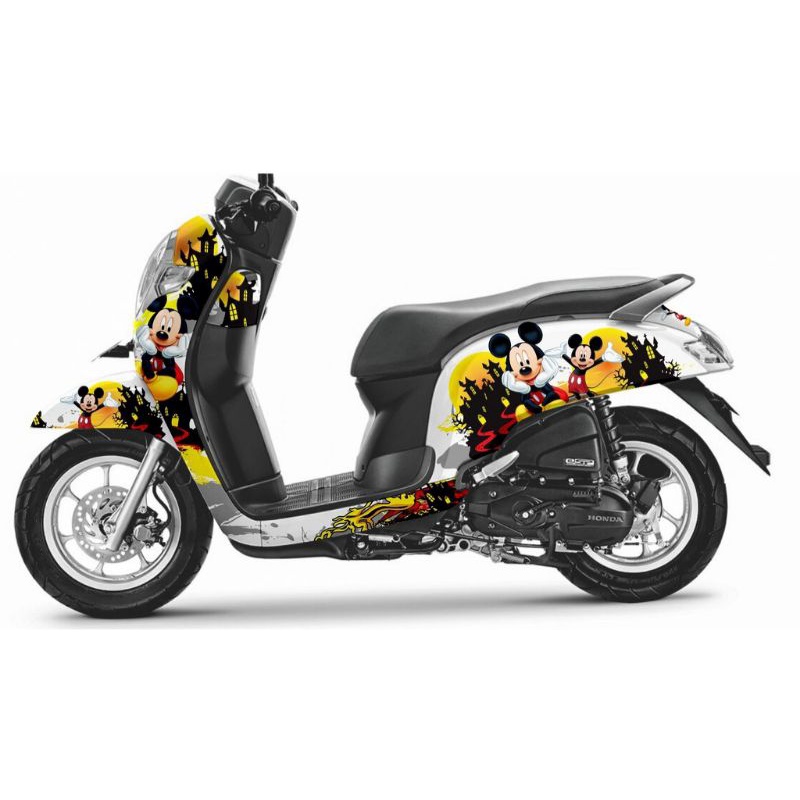 Sticker Decal Honda SCOOPY 2017 - 2020 Full Body Mickey Mouse