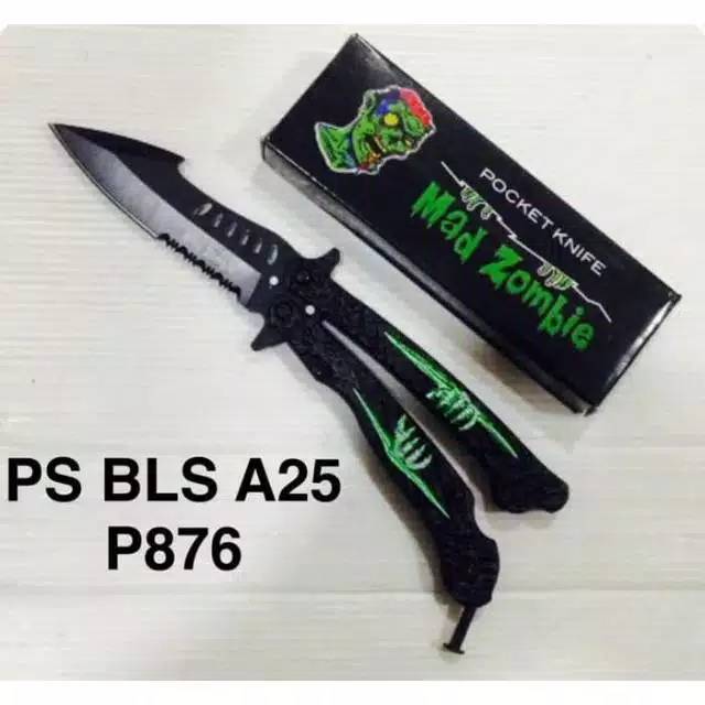 Balisong Zombie Pisau lipat Folding knife