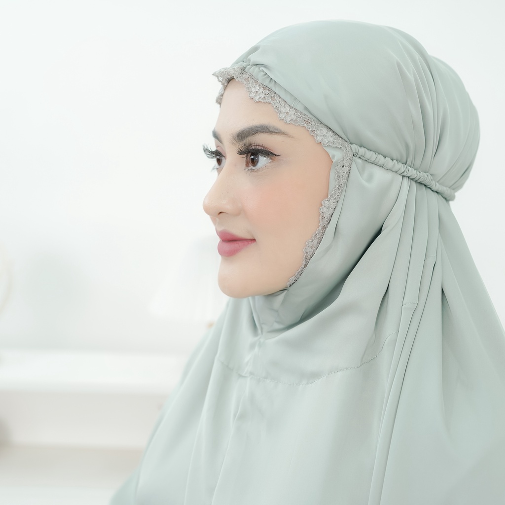 Mukena Kirana Silk | Mukena Dewasa Simple | Mukena Polos Armani Slik Premium