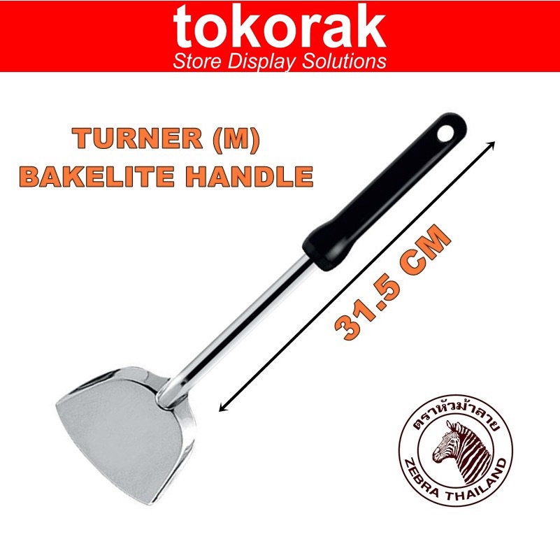 ZEBRA TURNER M FOCUS BAKELITE 104210 - SPATULA SUTIL STAINLESS