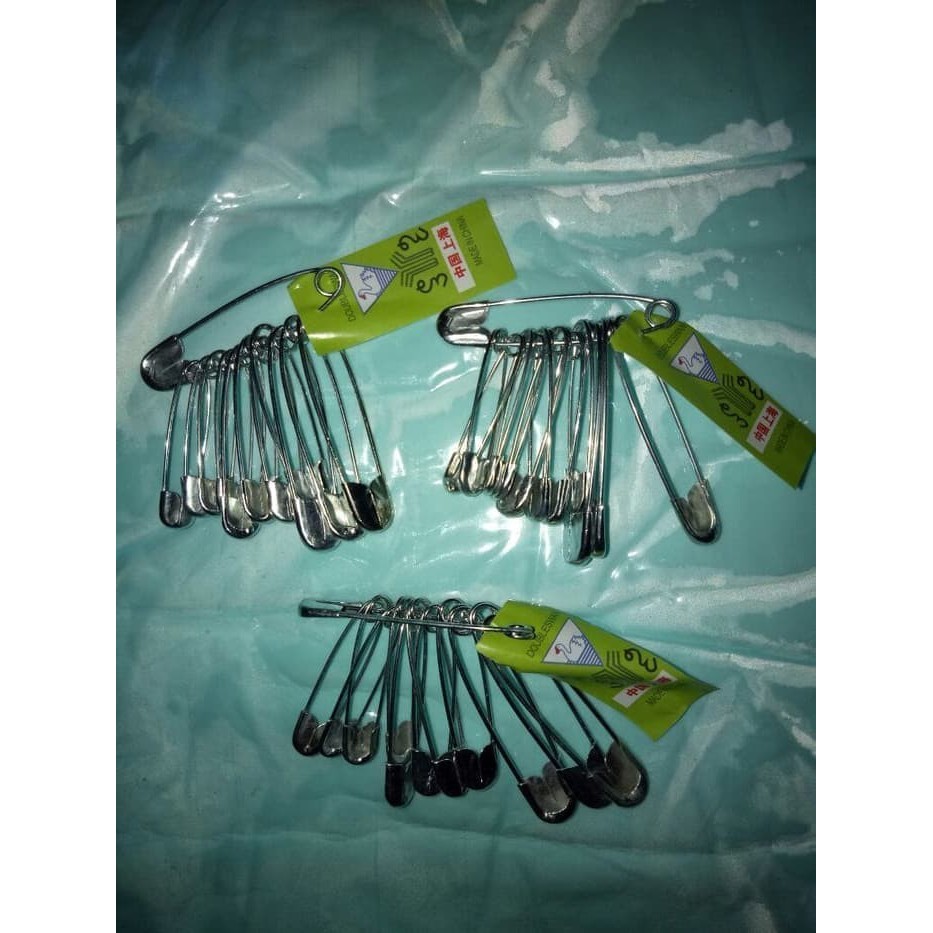 PENITI KECIL SWAN RENCENG SET ISI 12 PREMIUM STAINLESS SAFETY PINS