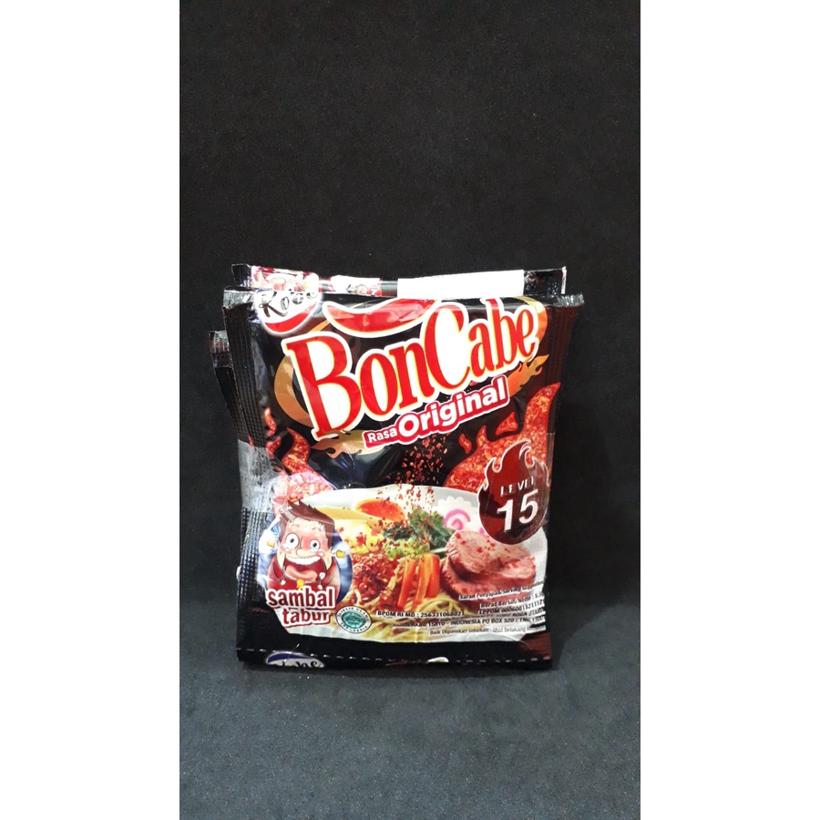 

BONCABE SAMBAL TABUR ORIGINAL LEVEL 15 ISI 6 SACHET x 6 GR