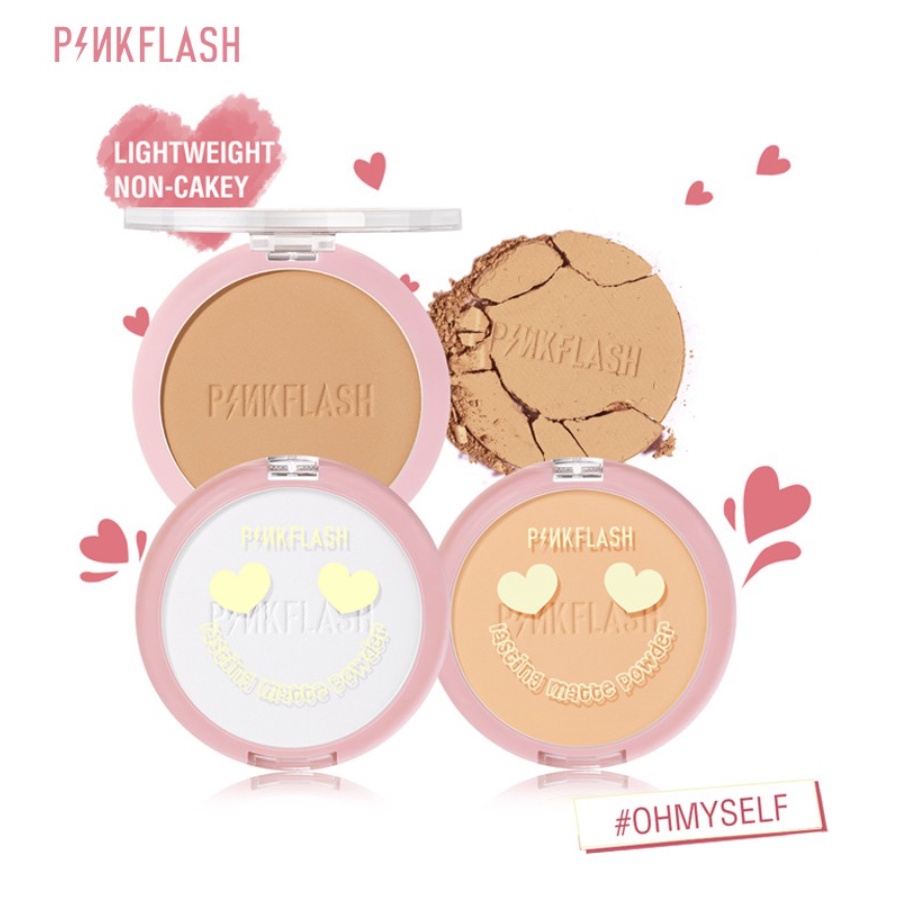 [ PINKFLASH ] OhMySelf Pressed Powder Long-lasting Matte Lightweight Oil Control Special Edition