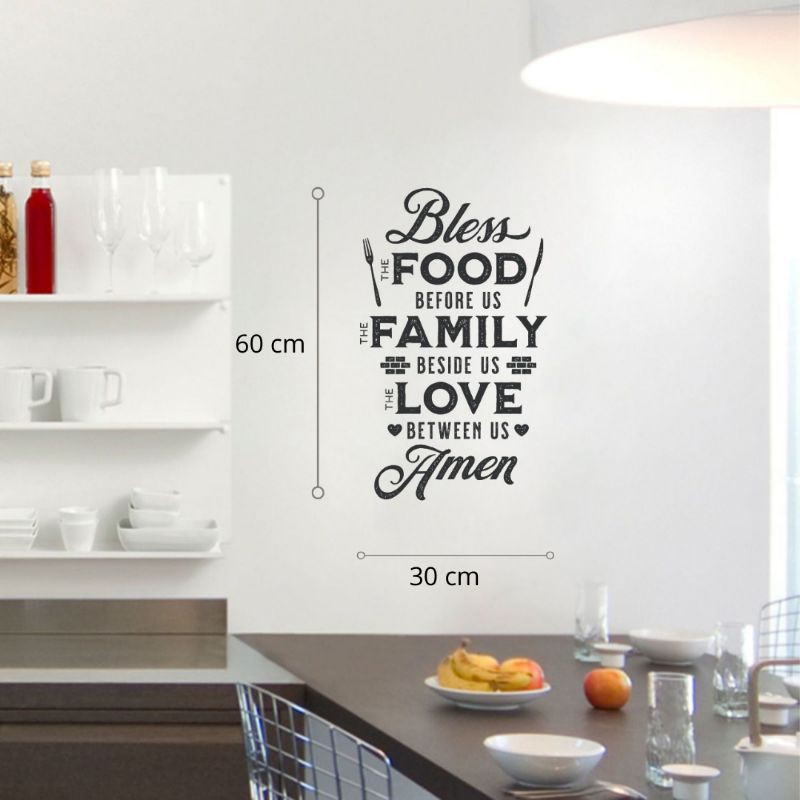 

BISLUCK STIKER QUOTE / STICKER QUOTE / STIKER TULISAN / STIKER MOTIFASI / STIKER CAFE BLESS FOOD