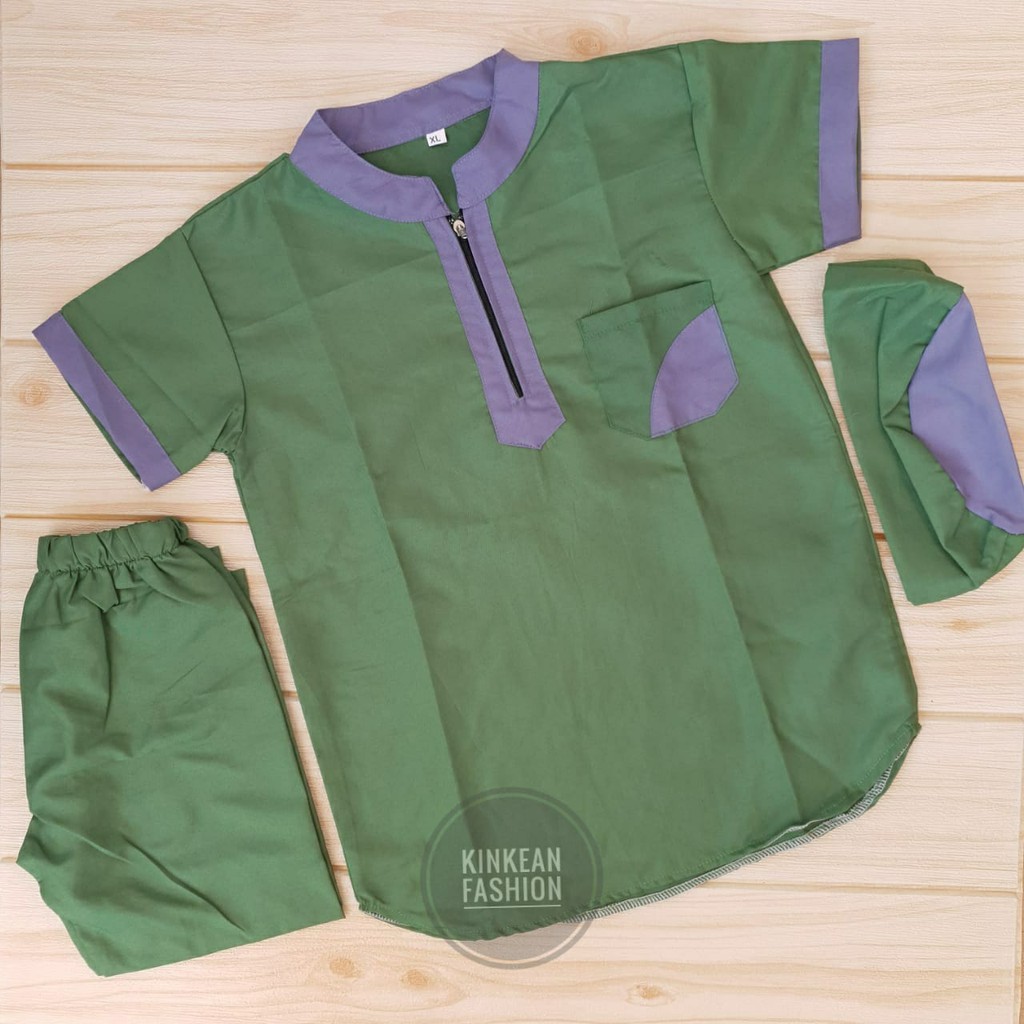 Koko Kurta Zipper Anak size XL &quot;6-7tahun&quot;