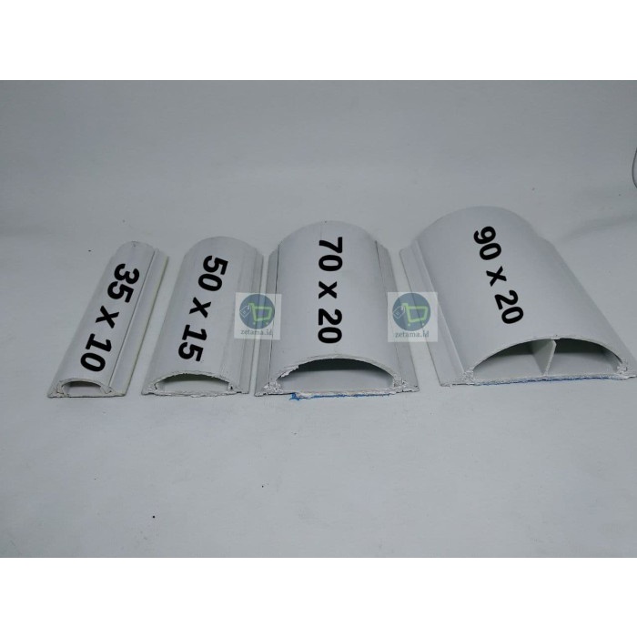 PERTUKANGAN PERLENGKAPAN LISTRIK KABEL DUCT LANTAI DUCT OVAL 90 X 20 MM