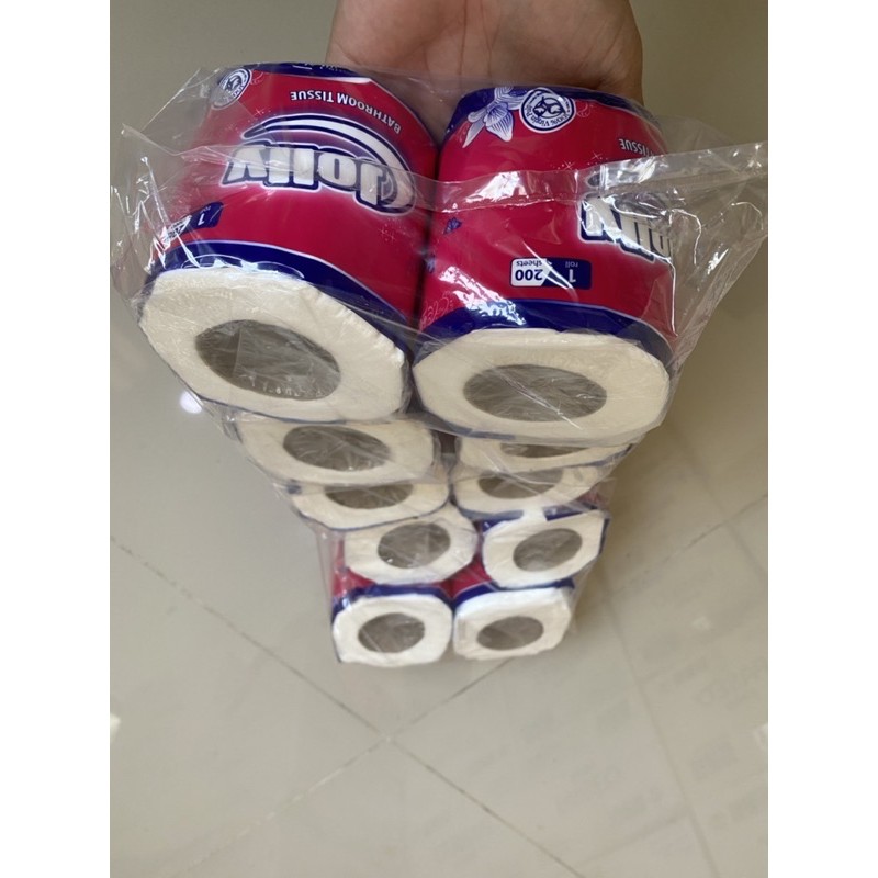 tisue jolly toilet 200sheets isi 10roll