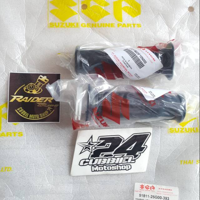 handgrip gas satria fu karbu original sgp