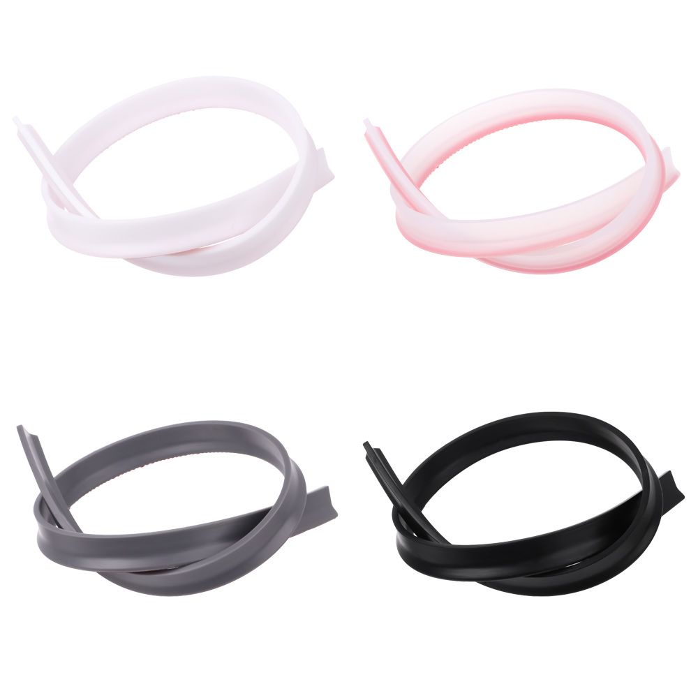 PREVALENT Shower Dam Barrier Water Retaining Strip Bathroom Accessories Self-Adhesive Water Stopper Flood Barrier Non-slip Bendable Silicone Dry and Wet Separation Shower Dam Door Bottom Sealing Strip/Multicolor