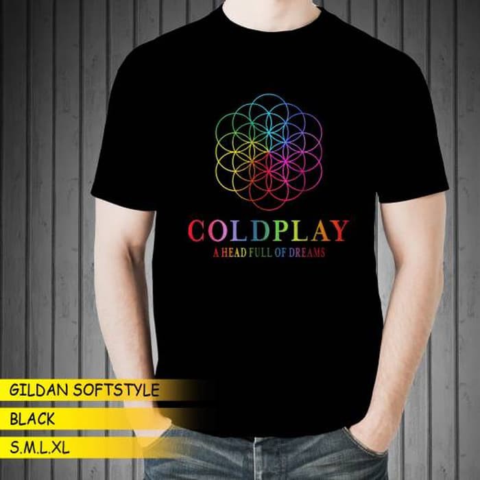 Kaos Band Gildan Coldplay Dtg