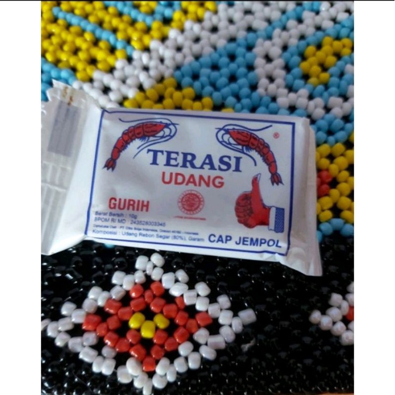 

Terasi Udang Original Cap Jempol Khas Cirebon Kemasan 10 Gram 1 pcs