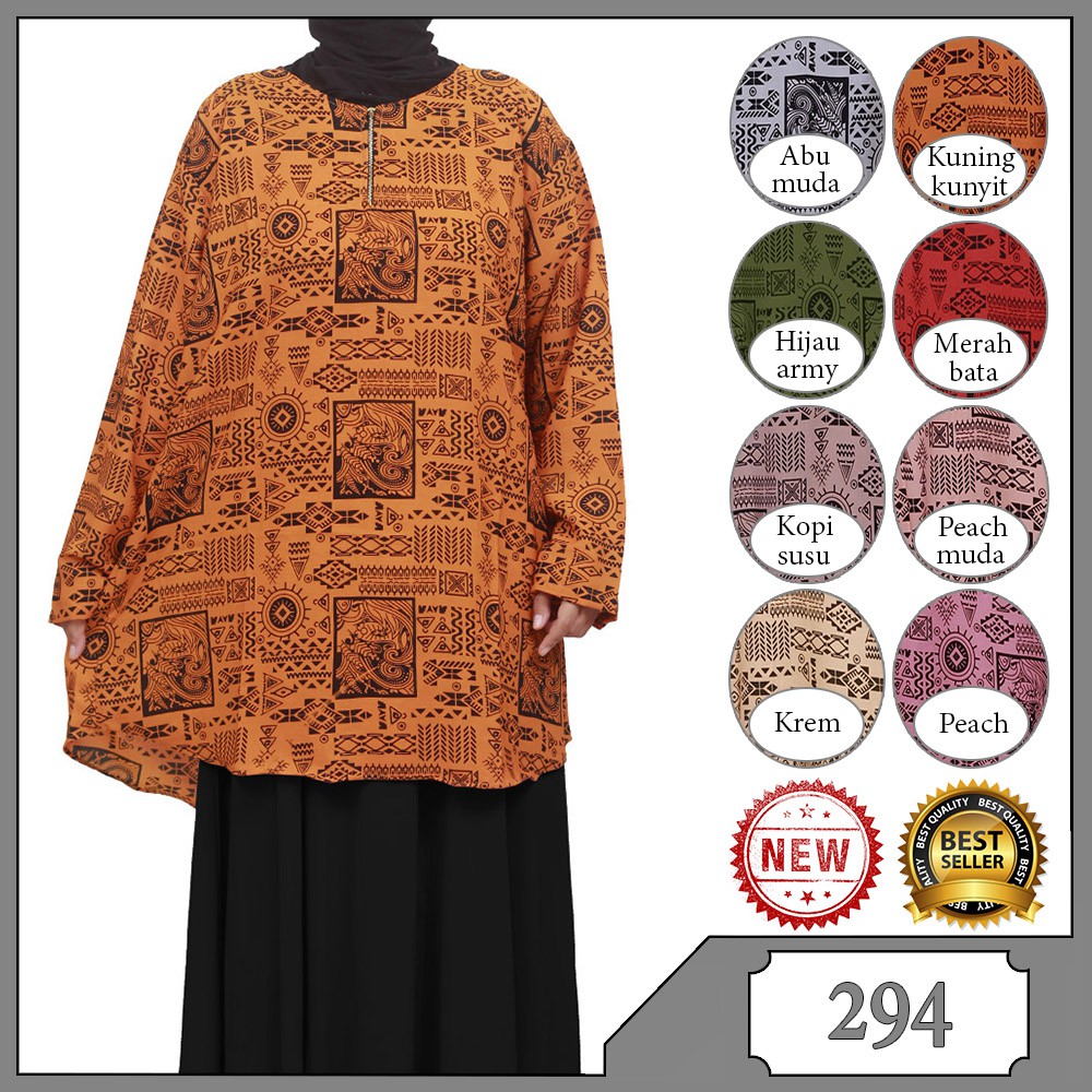 Atasan Wanita Jumbo Murah Bahan Katun Blouse Big Size